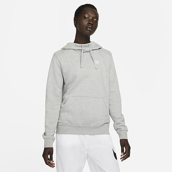 Womens Grey Hoodies Pullovers. Nike